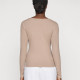 Guess Γυναικεία μακρυμάνικη μπλούζα Colette Long Sleeved Rib Top
